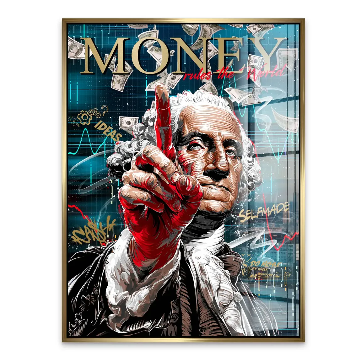 Money Empire Wallstreet Acrylglasbild
