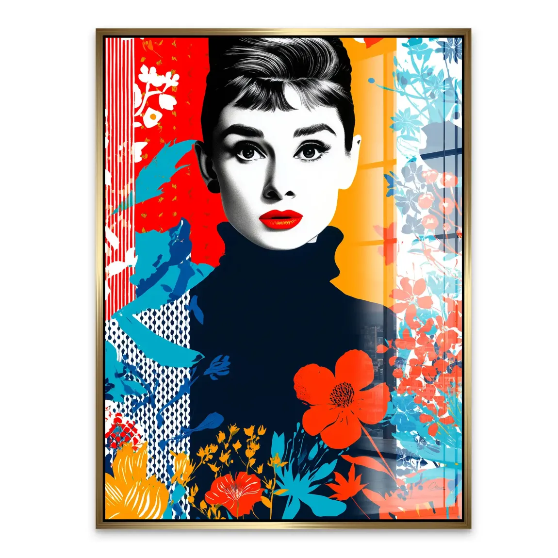 Audrey Hepburn Bloom Edition Acrylglasbild INGALERIE