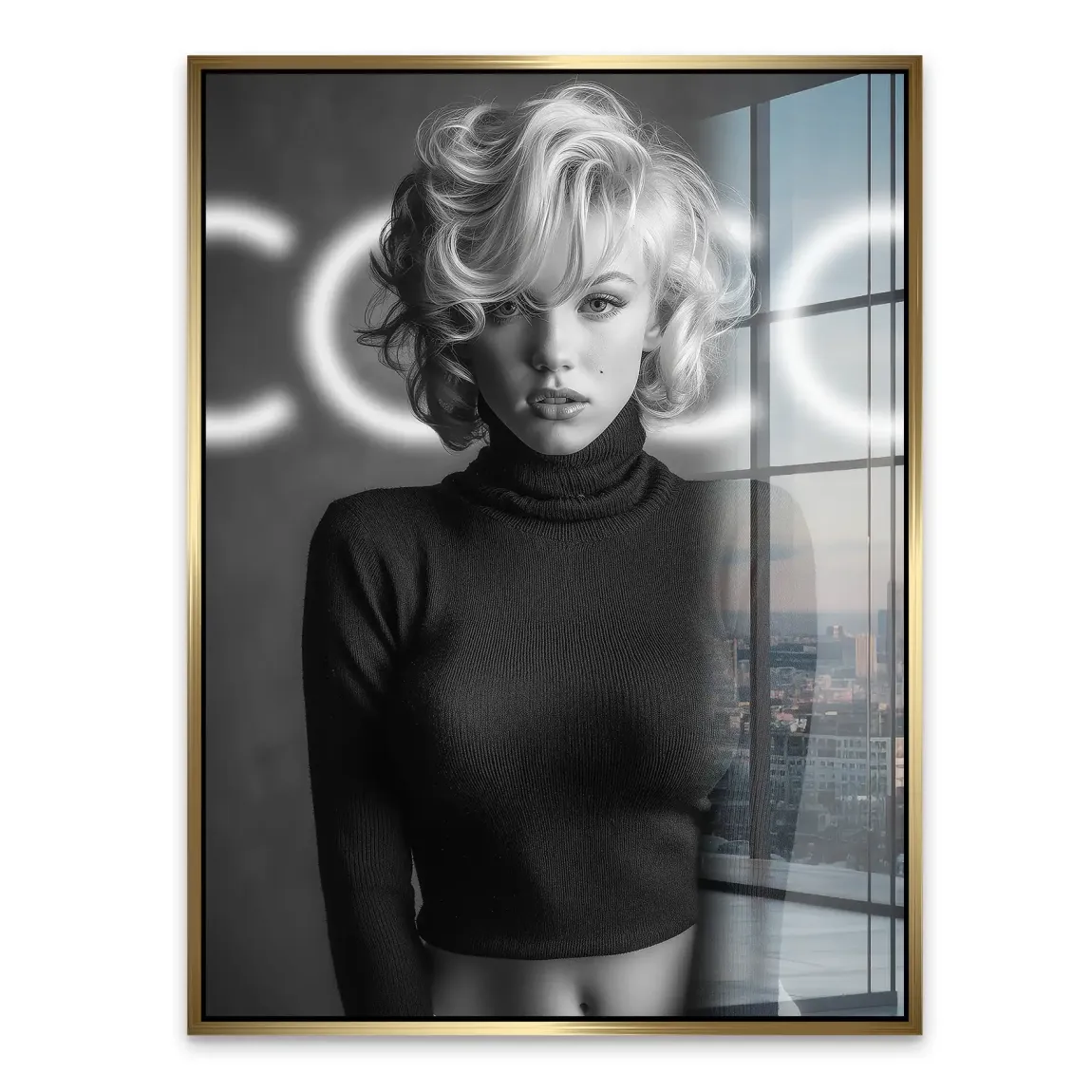 Marilyn Coco Glamour Acrylglasbild