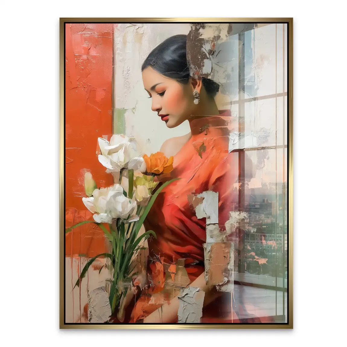 Silent Orchid Beauty Acrylglasbild