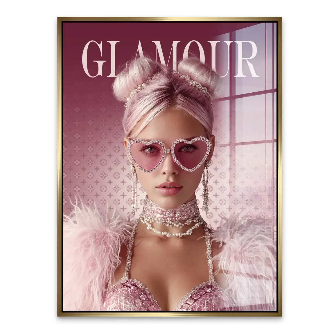 Glamour Lady Acrylglasbild