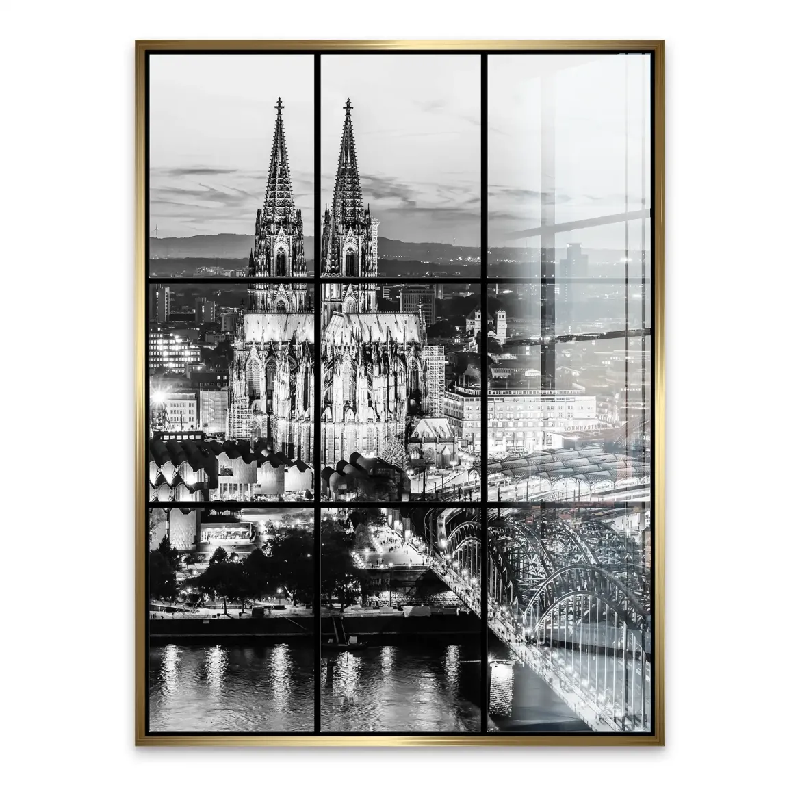 Köln Night Vision Acrylglasbild