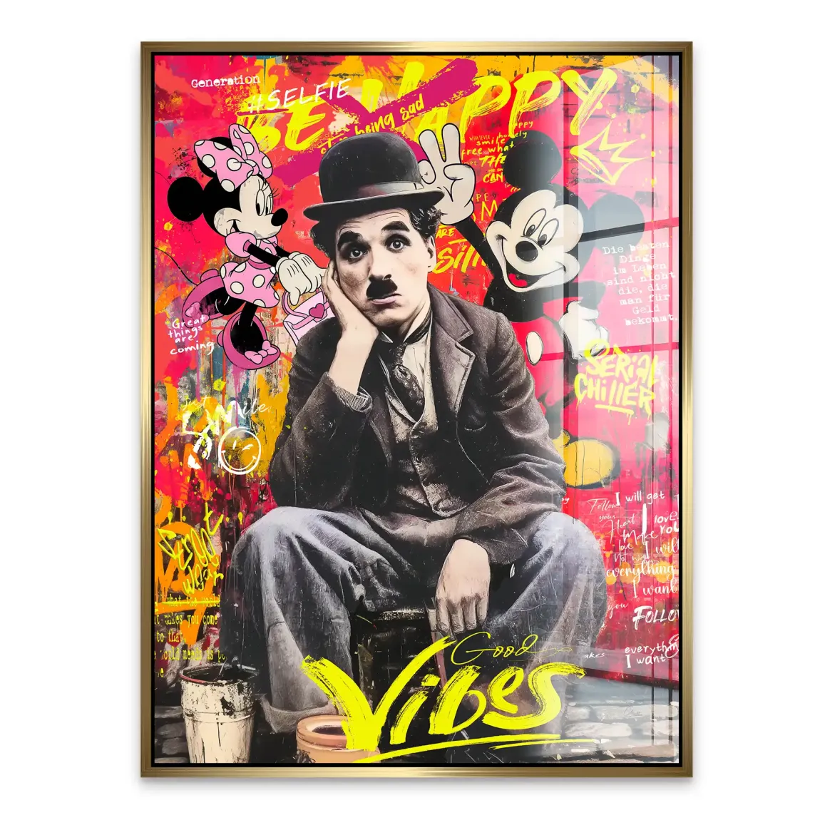 Legends Charlie & Micky Pop Art Acrylglasbild INGALERIE