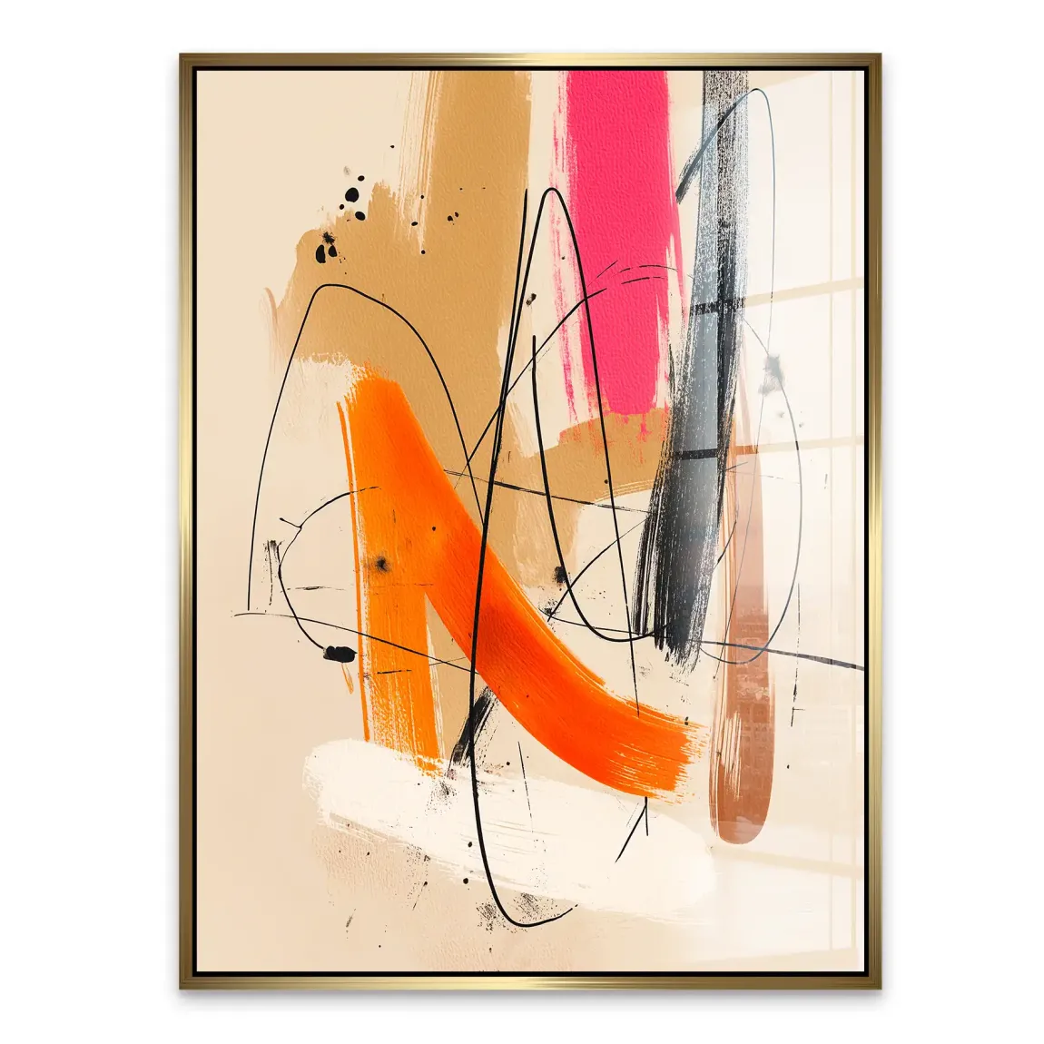 Freie Dynamik Abstrakt Acrylglasbild