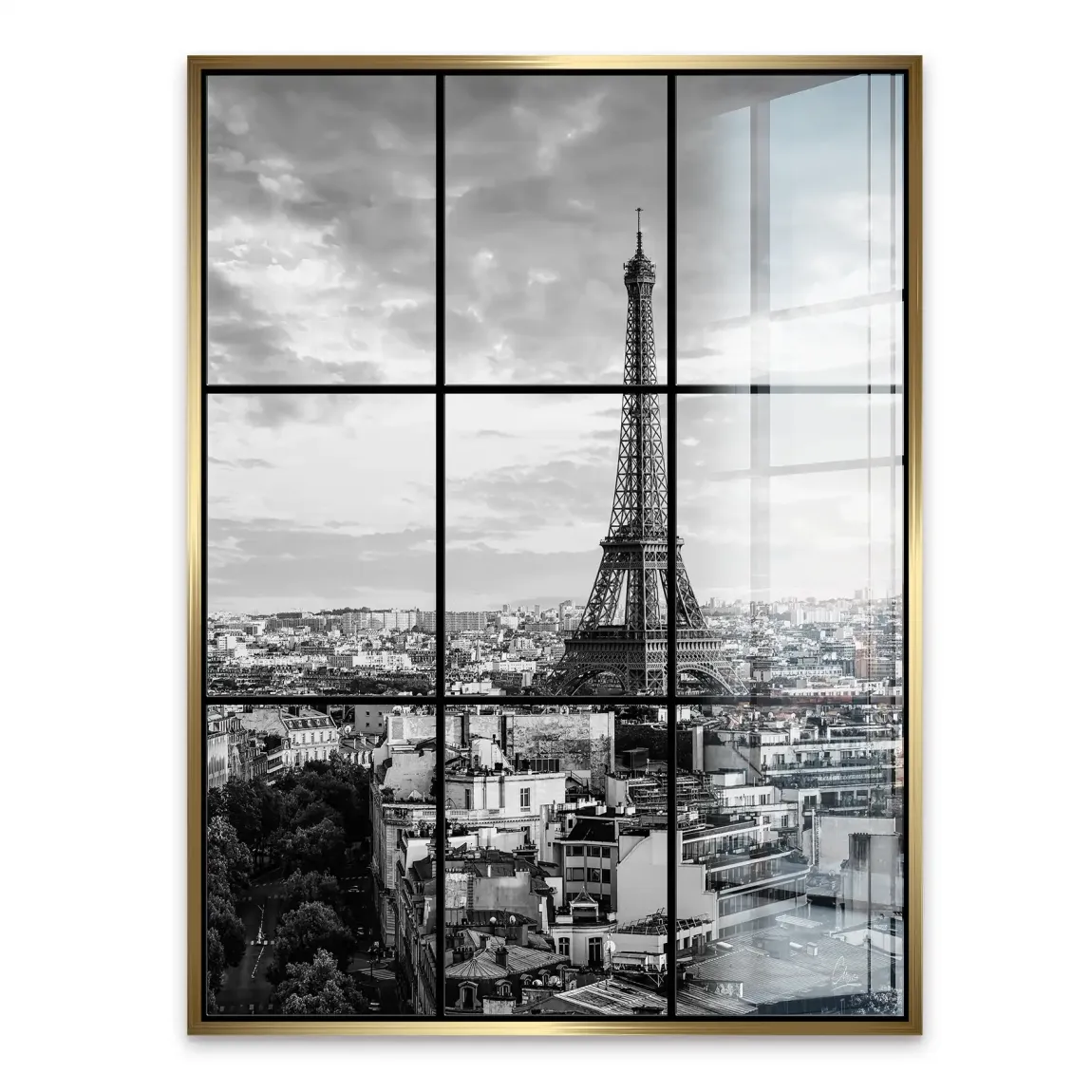 Eiffelturm über Paris Acrylglasbild