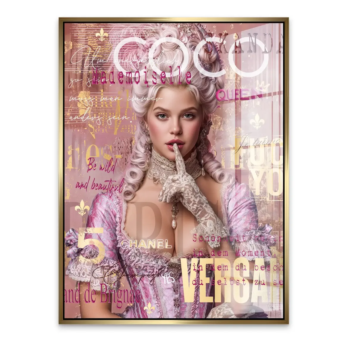 Marie Antoinette Popart Acrylglasbild