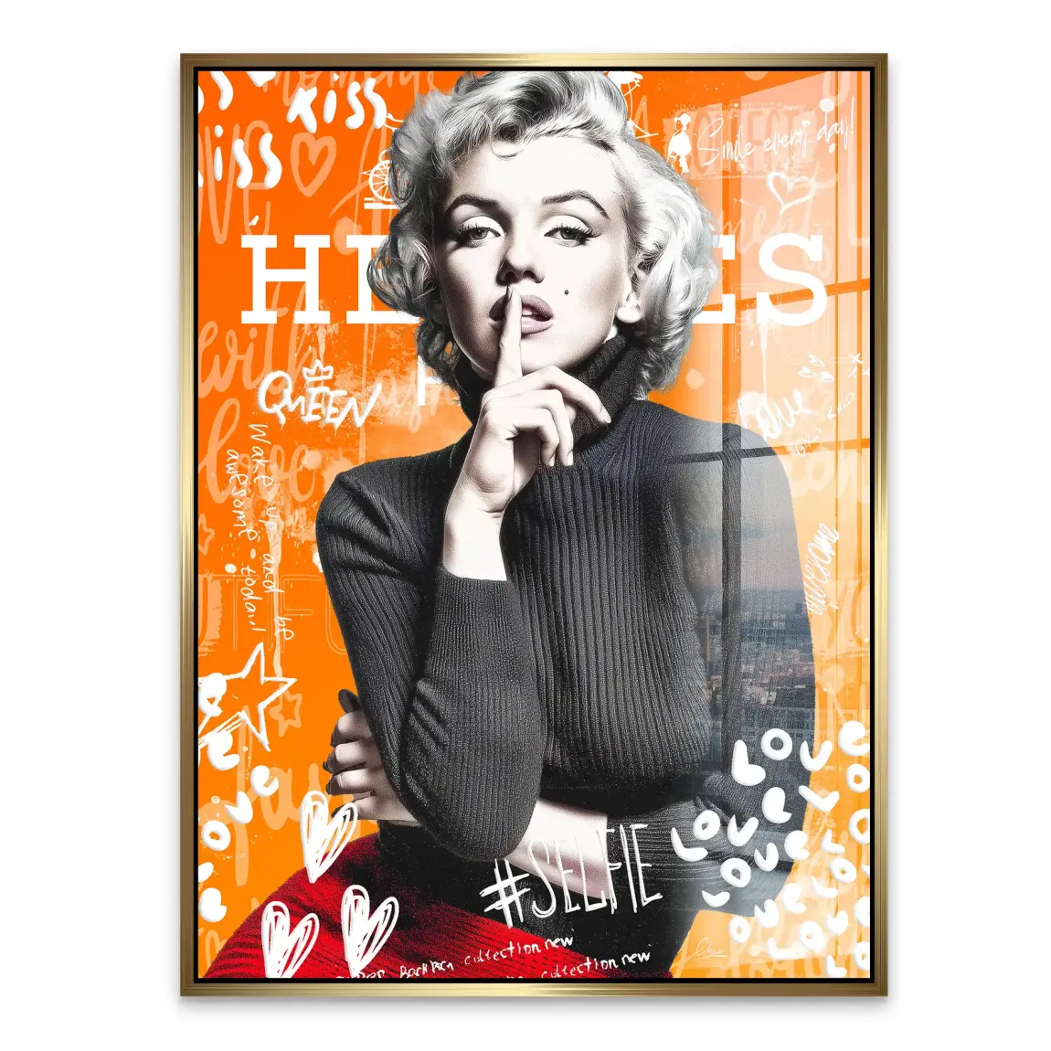 Queen of Silence Pop Acrylglasbild INGALERIE