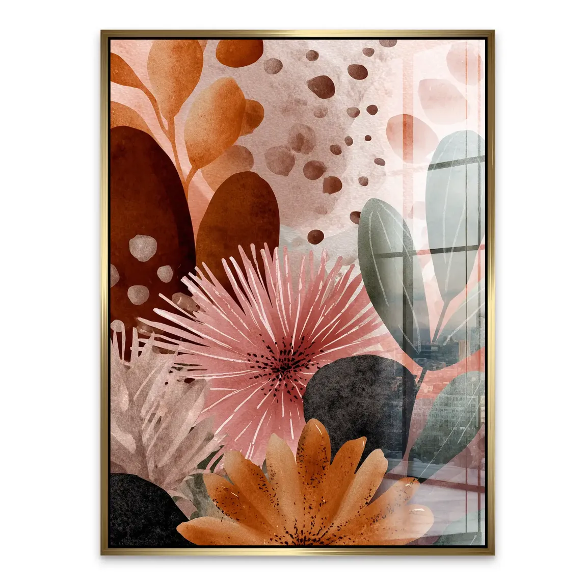 Terracotta Harmony Acrylglasbild