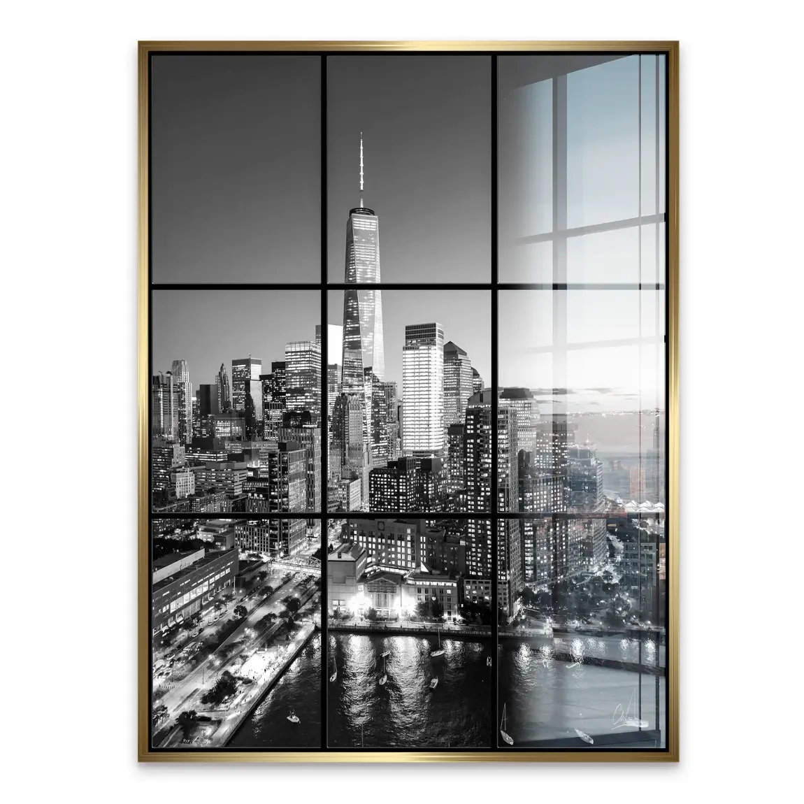 City Lights New York Acrylglasbild