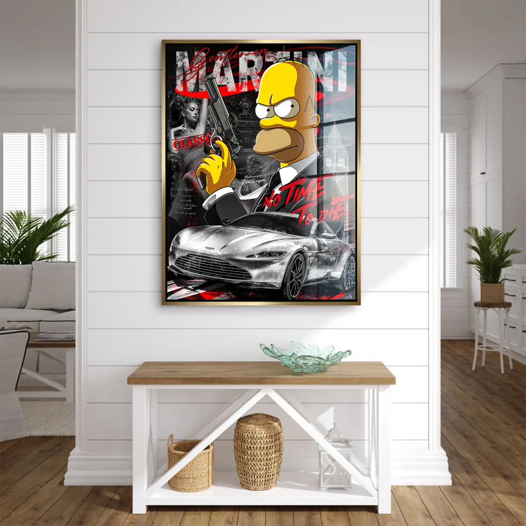 Homer No Time To Die Acrylglas Bild INGALERIE
