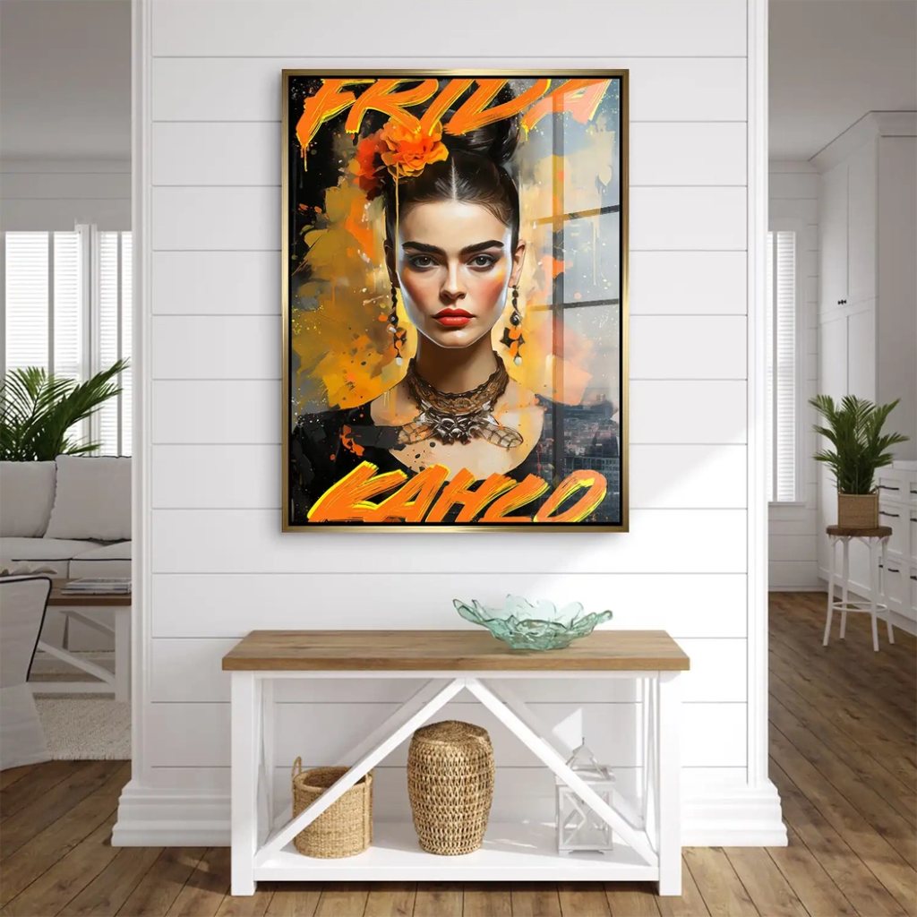 Frida Street Art Acrylglas Bild INGALERIE