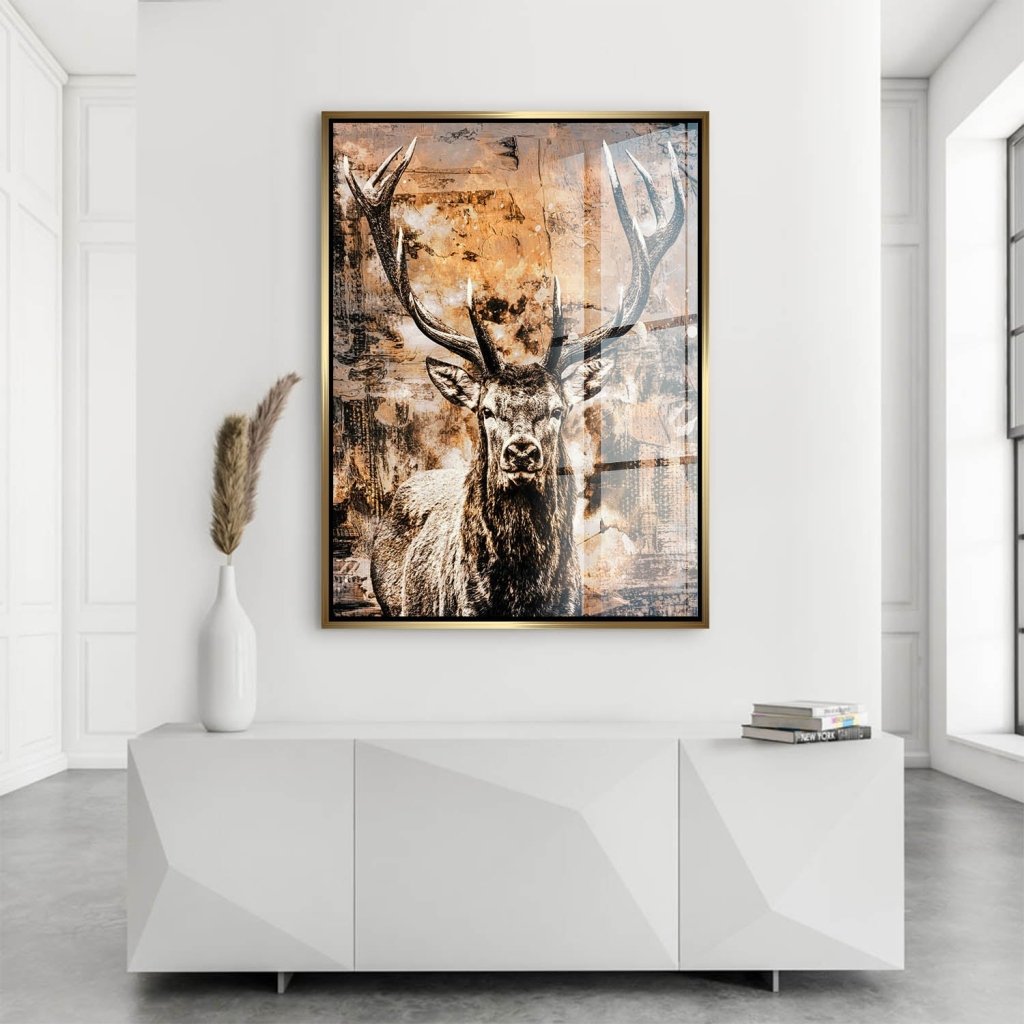 Hirsch Modern Style Acrylglas Bild INGALERIE