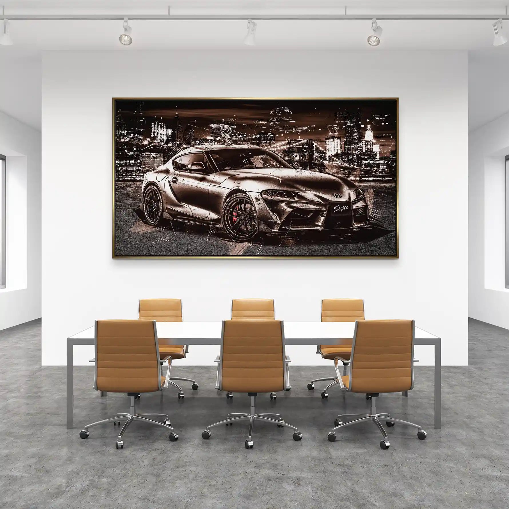 Toyota Supra City Style Aludibond Bild INGALERiE