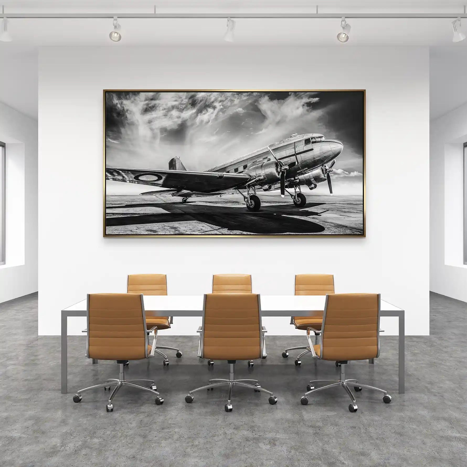 DC3 Vintage Flugzeug Aludibond Bild INGALERIE