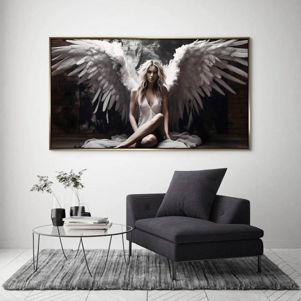 Beauty Angel Wings Aludibond Bild INGALERIE