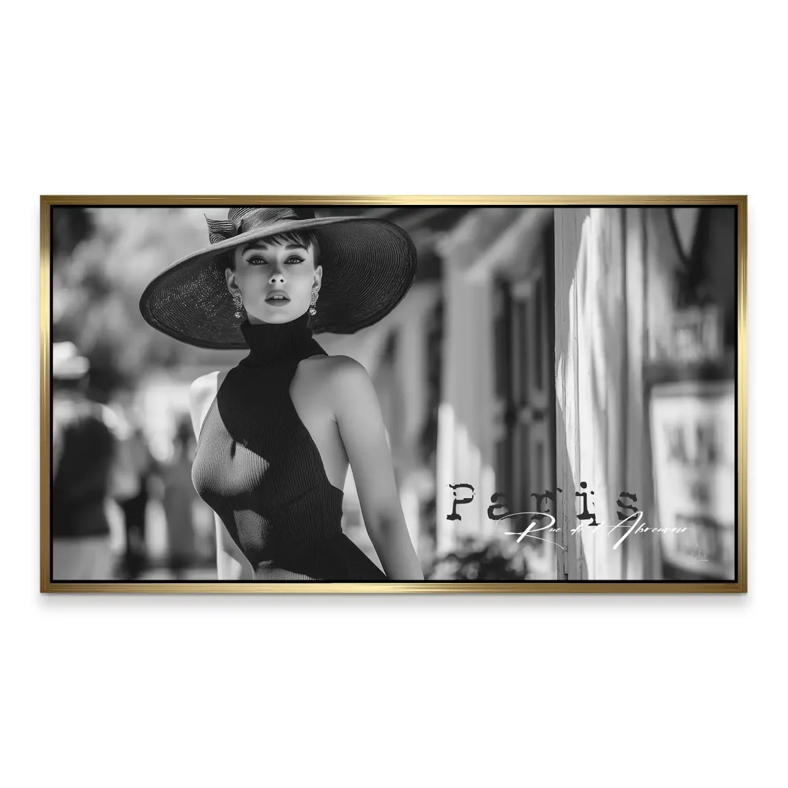 Audrey Hepburn Paris City Life Aludibond Bild