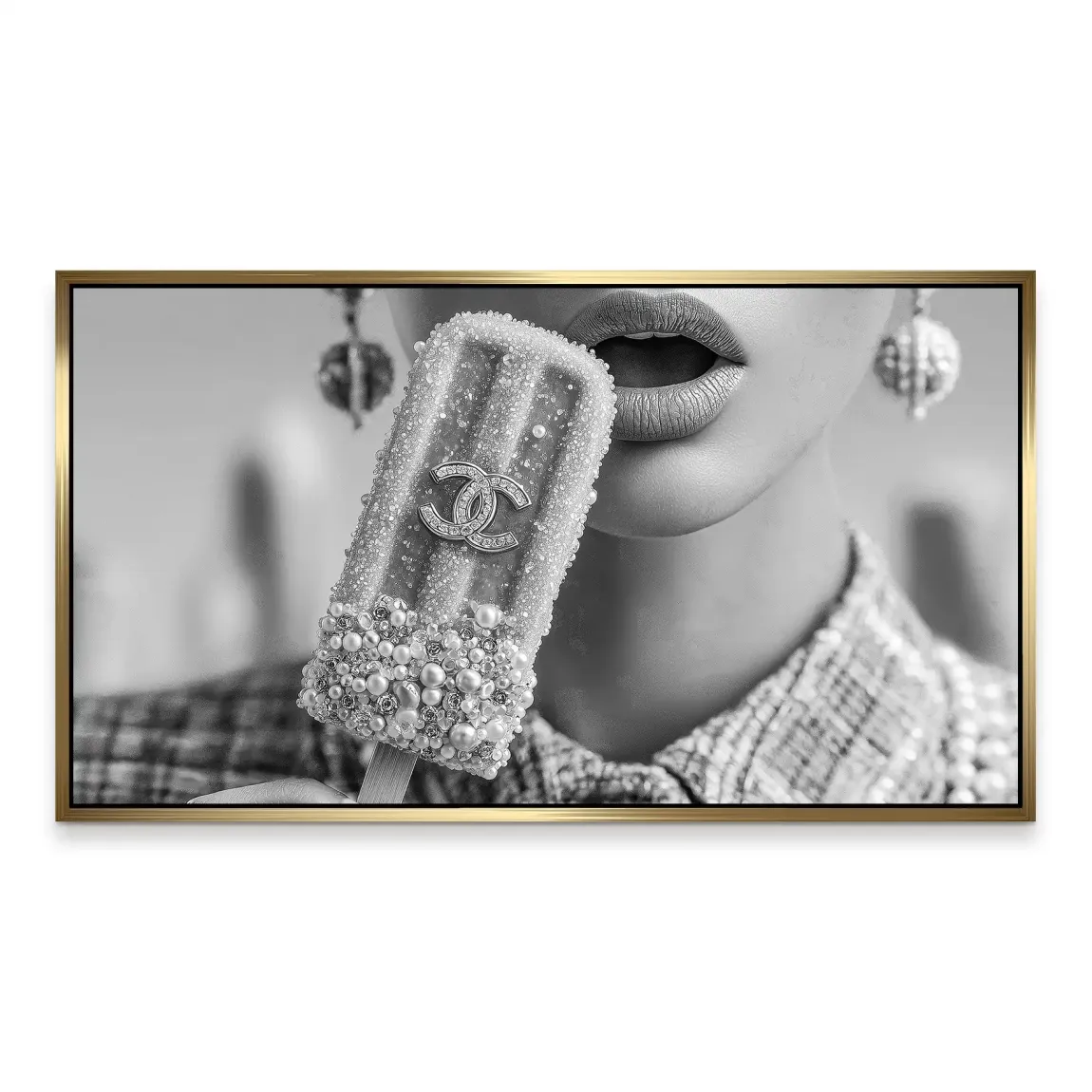 Coco Ice Art Black Edition Aludibond Bild