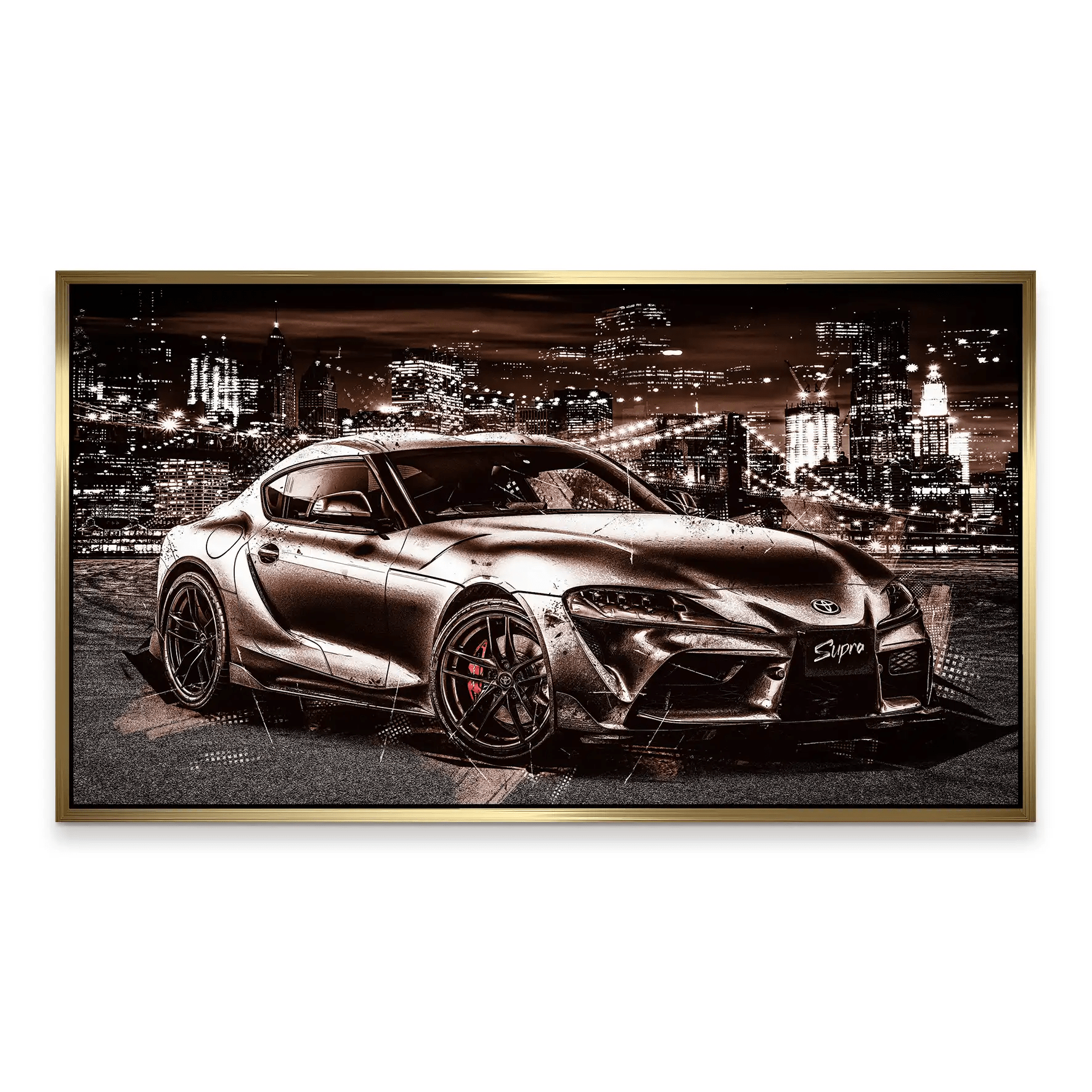 Toyota Supra City Style Aludibond Bild INGALERiE