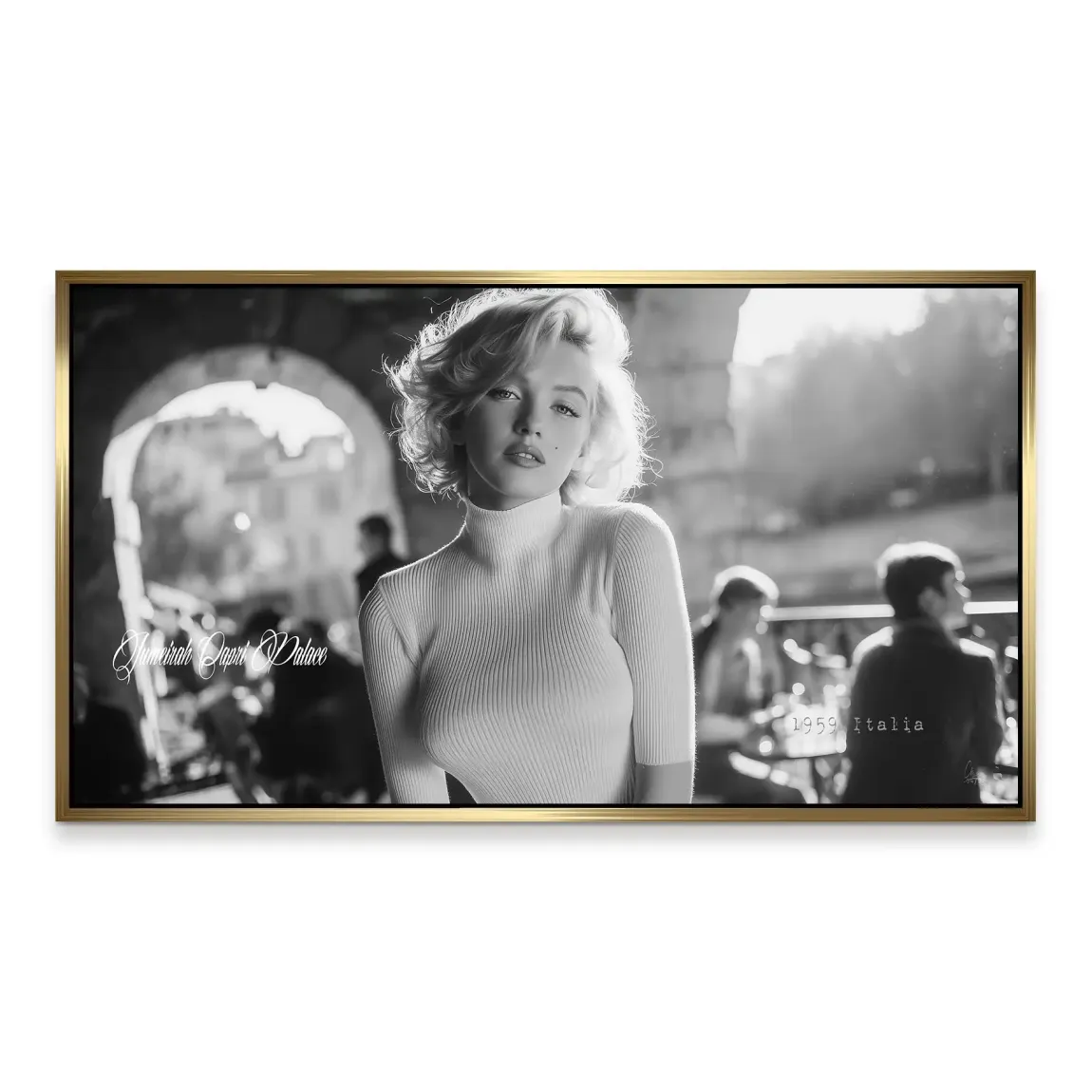 Marilyn Monroe Italia Alu Dibond Wandbild