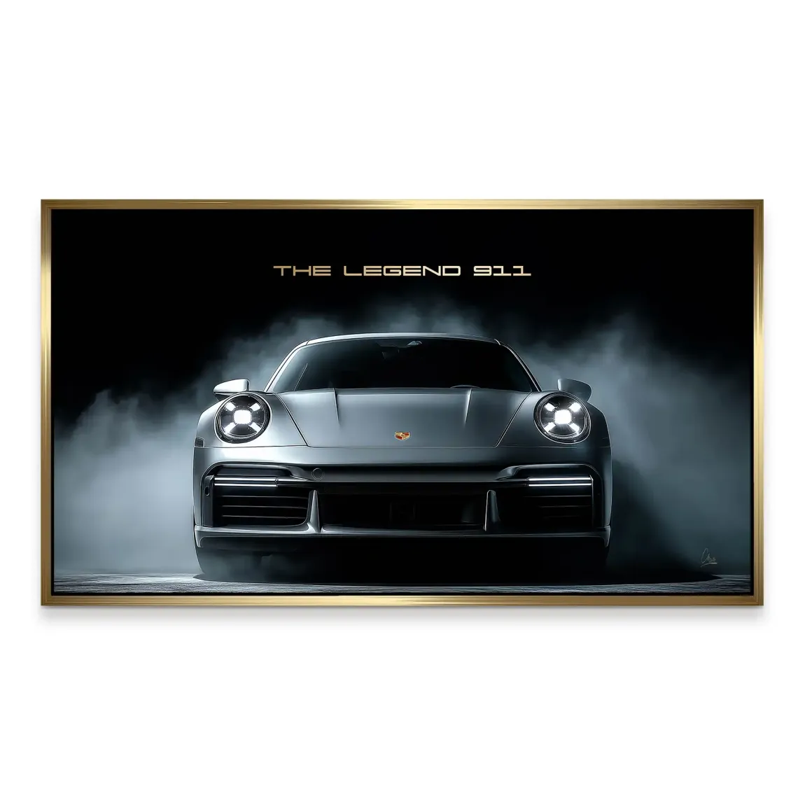 911 Silver Legend Aludibond Bild