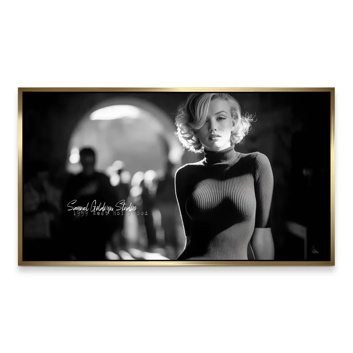 Marilyn Monroe Studio Alu Dibond Wandbild