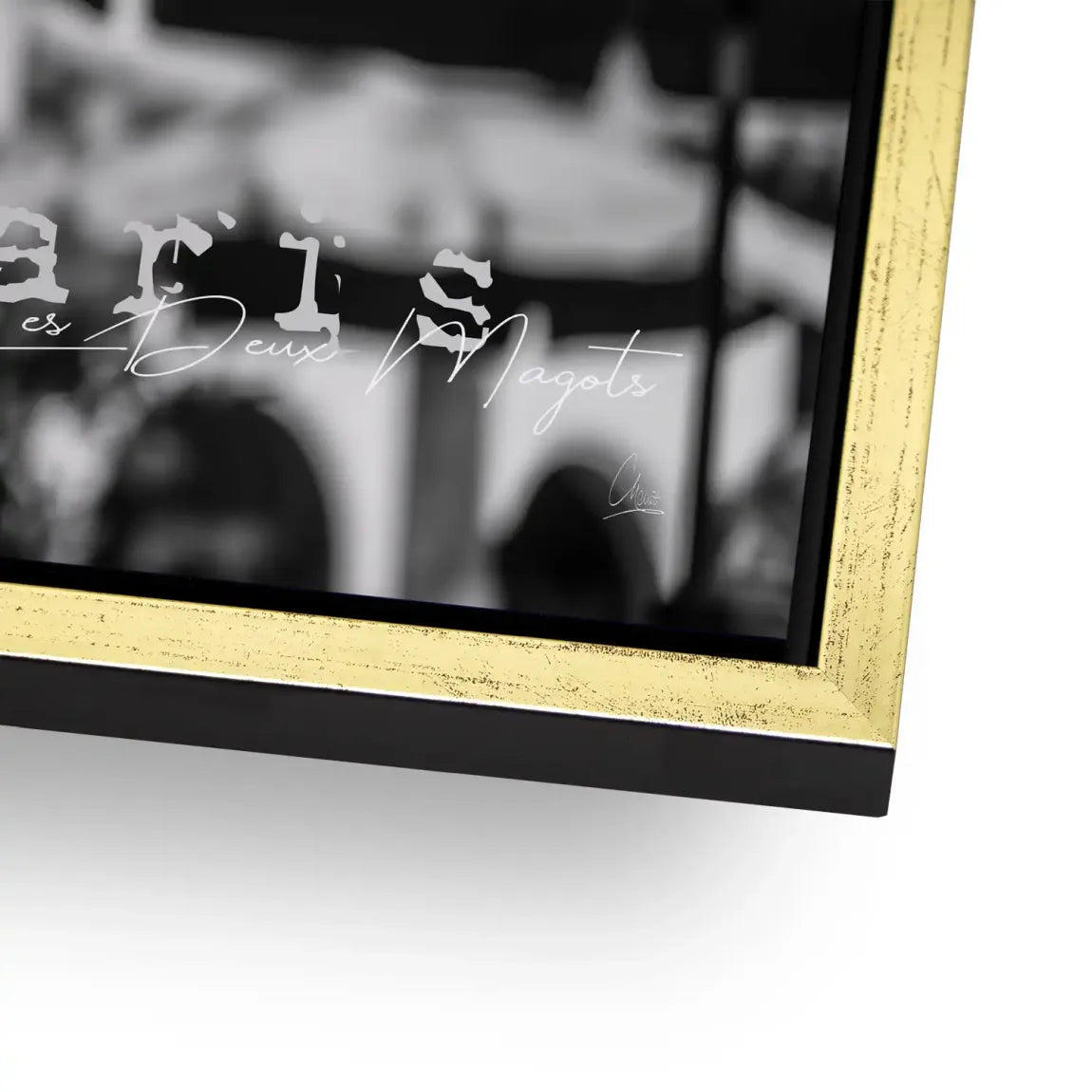 Audrey Hepburn Paris Cafe Aludibond Bild