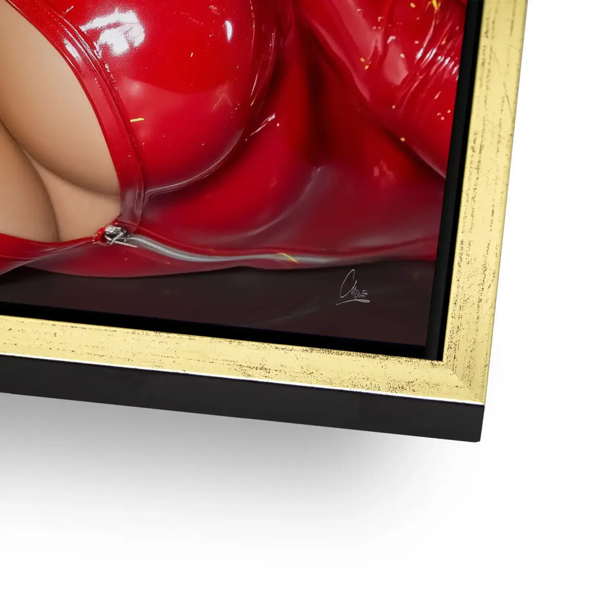 Rote Verführung Aludibond Bild