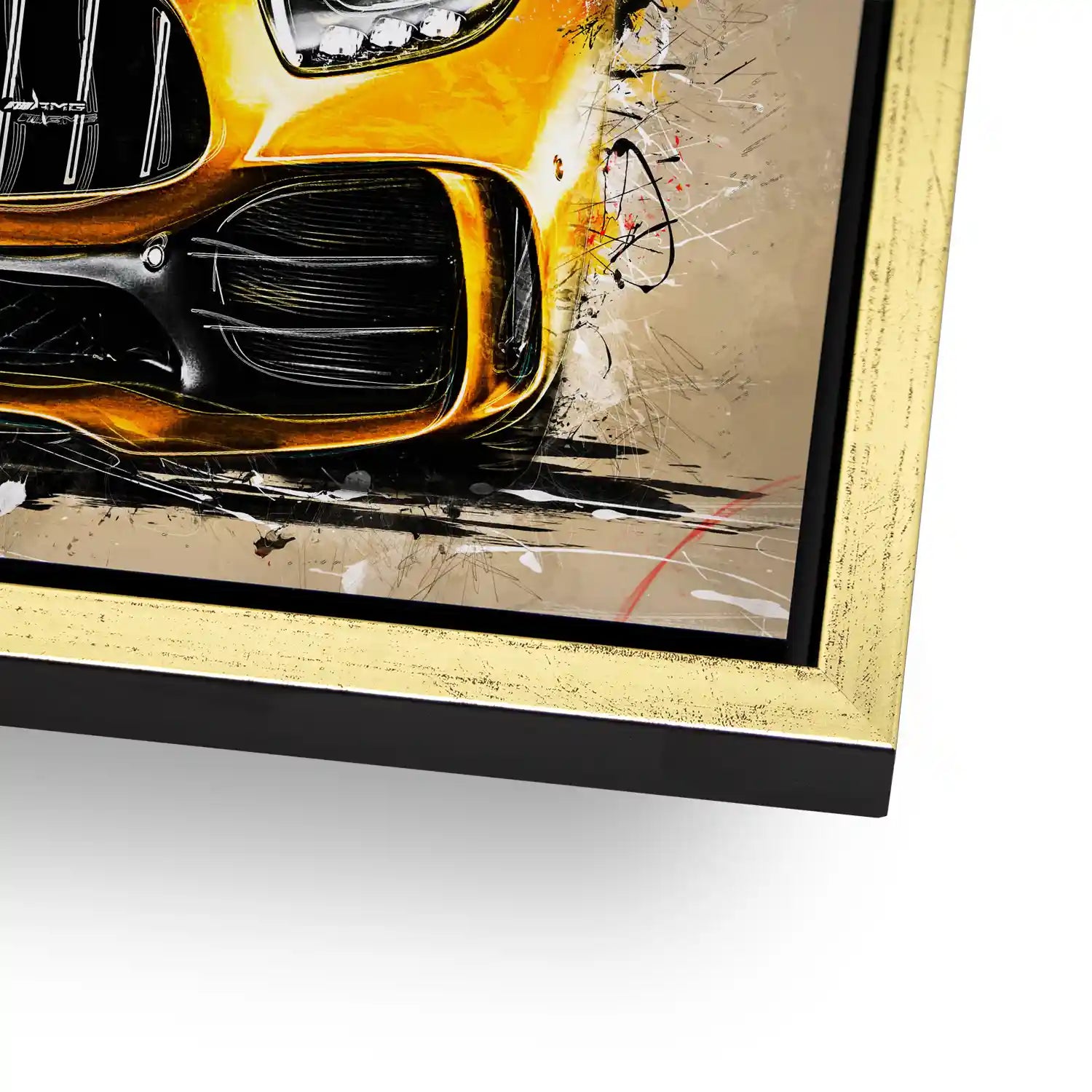 Mercedes AMG GT Retro Style Aludibond Bild INGALERIE