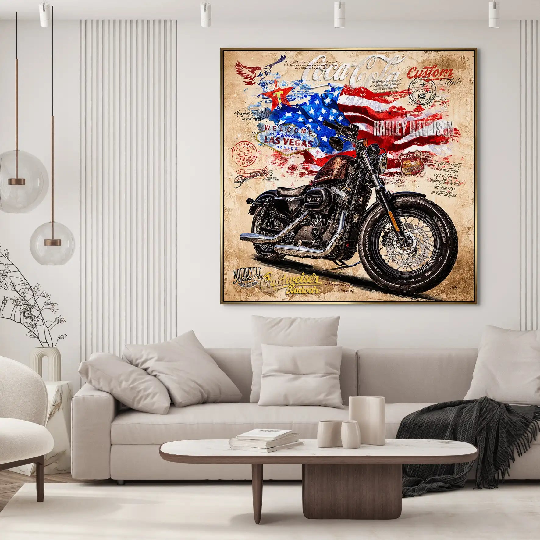 American Pulse auf Aluminium INGALERIE