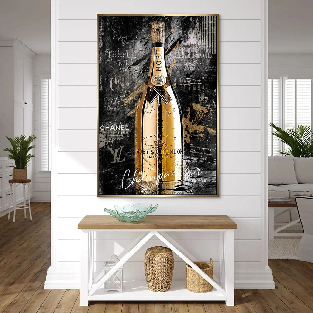 Champagner Lifestyle AluDibond Bild INGALERIE
