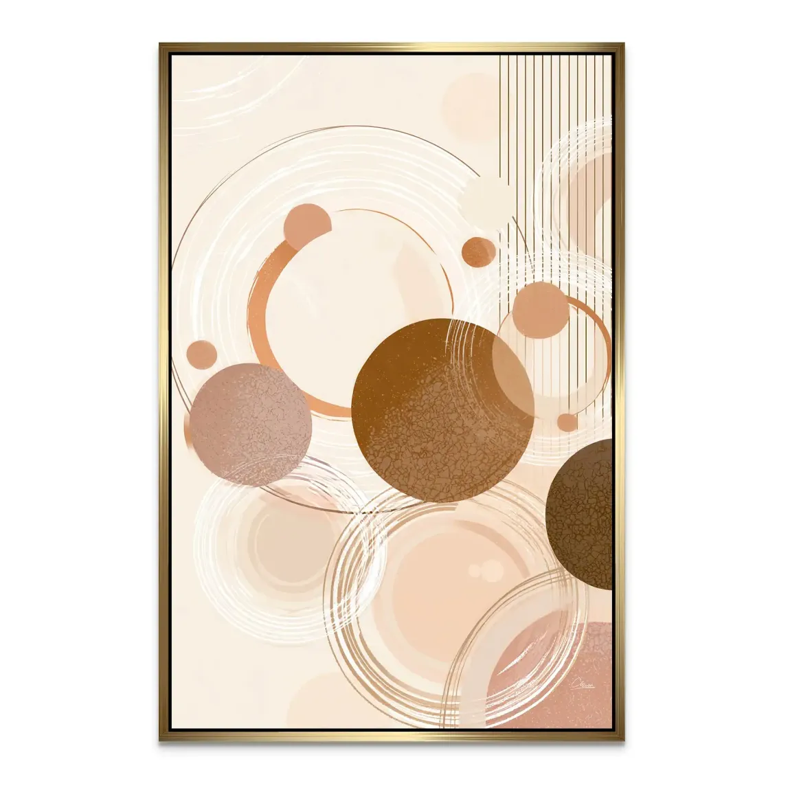 Circles of Timeless Alu Dibond Bild INGALERIE