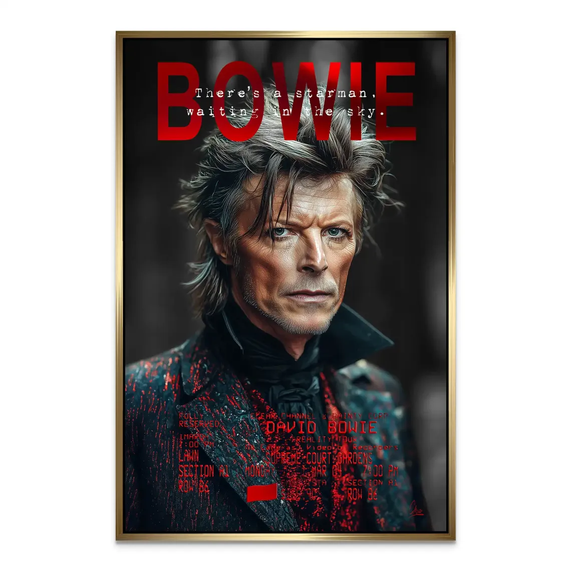 Bowie Starman Alu Dibond Bild