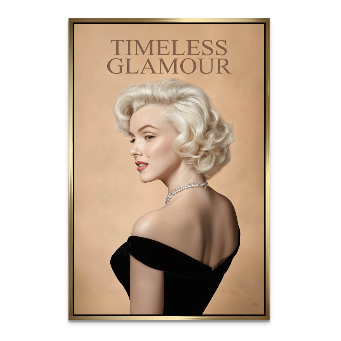 Marilyn Monroe Zeitlos Alu Dibond Wandbild