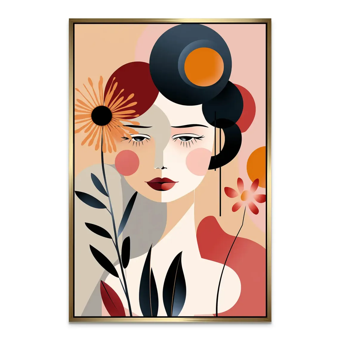Flora im Kreis der Gedanken Alu Dibond Bild INGALERIE