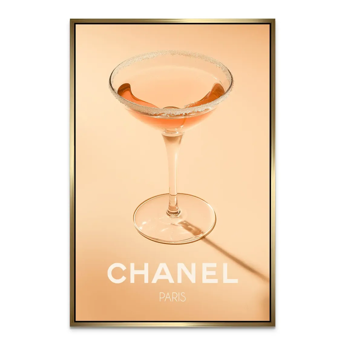 Chanel Glam Cocktail Alu Dibond Bild