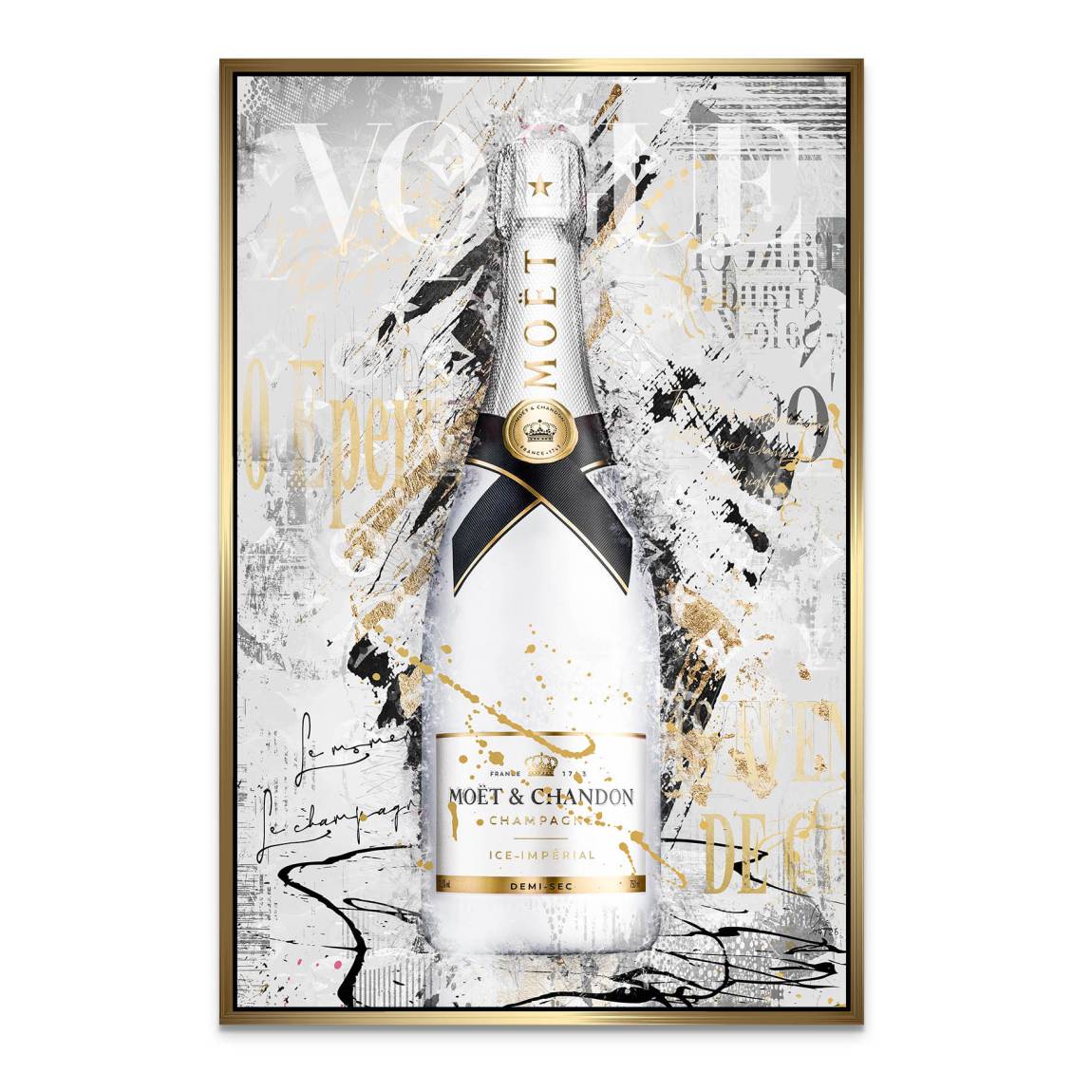 Champagner Prestige Alu Dibond Wandbild