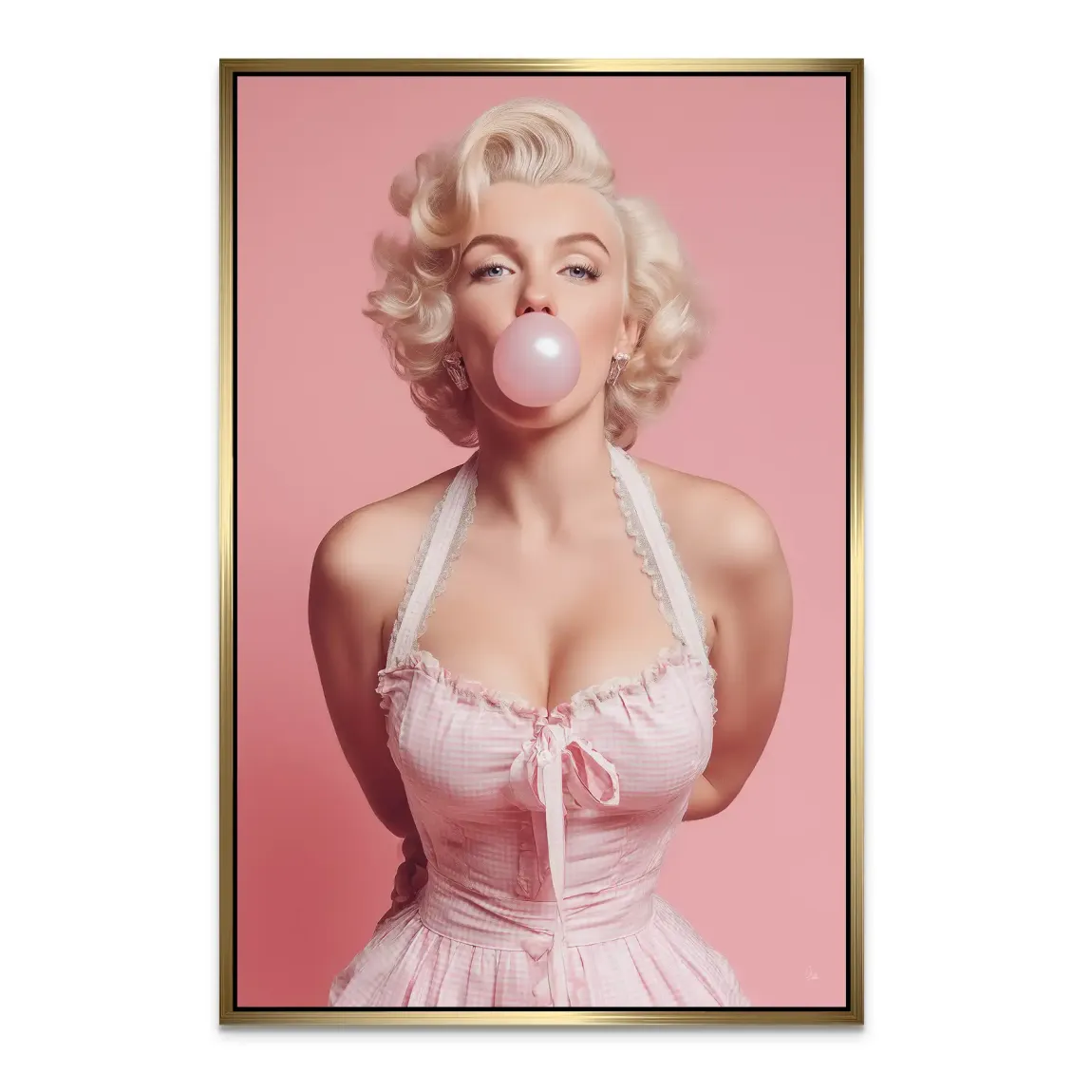 Monroe Bubble Charm Alu Dibond Bild