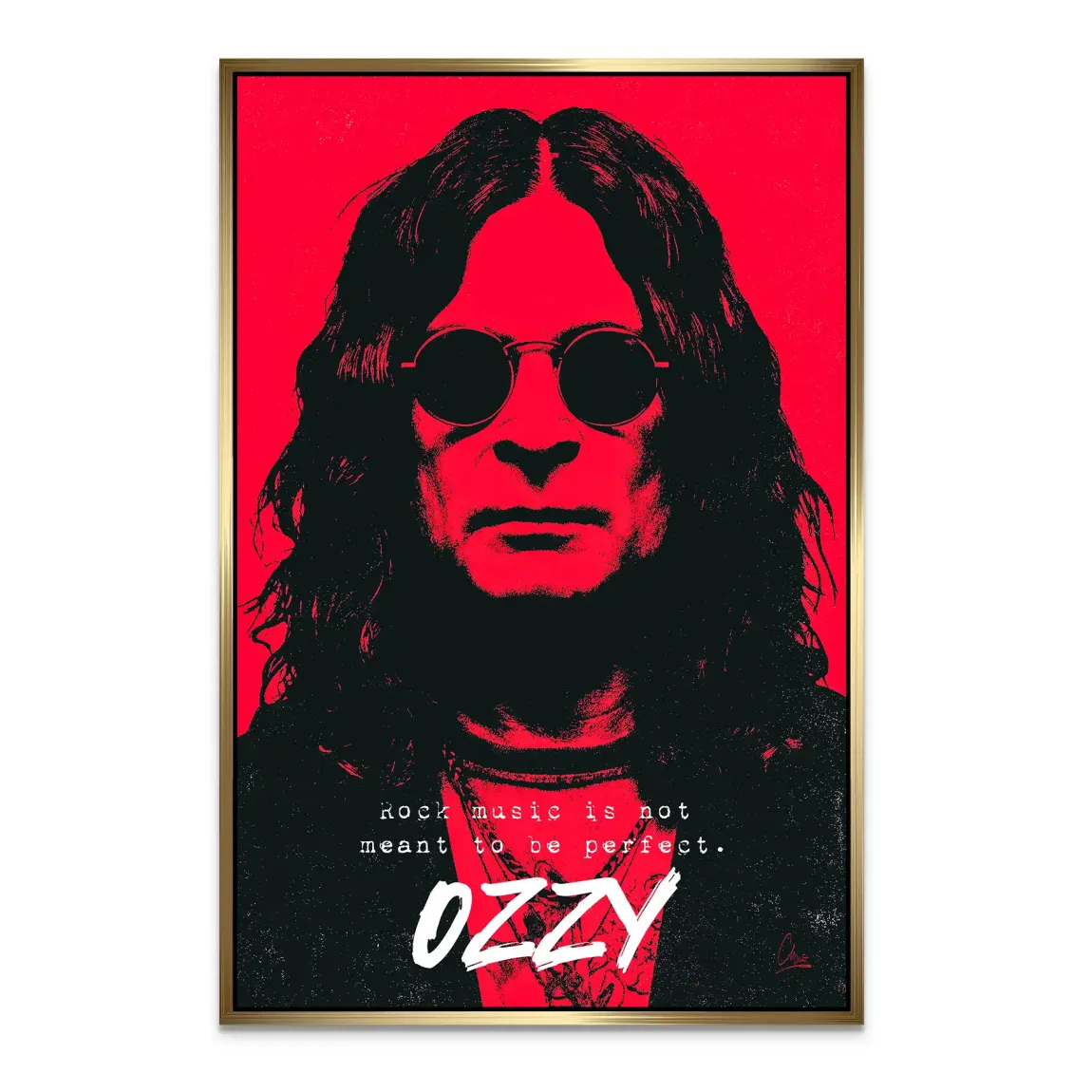 Ozzy Rock Spirit Alu Dibond Bild