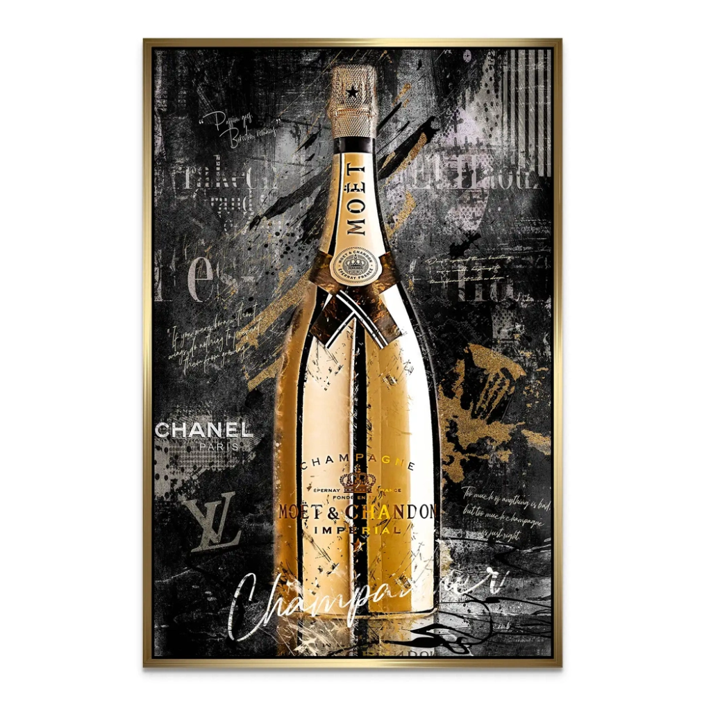 Champagner Lifestyle AluDibond Bild INGALERIE