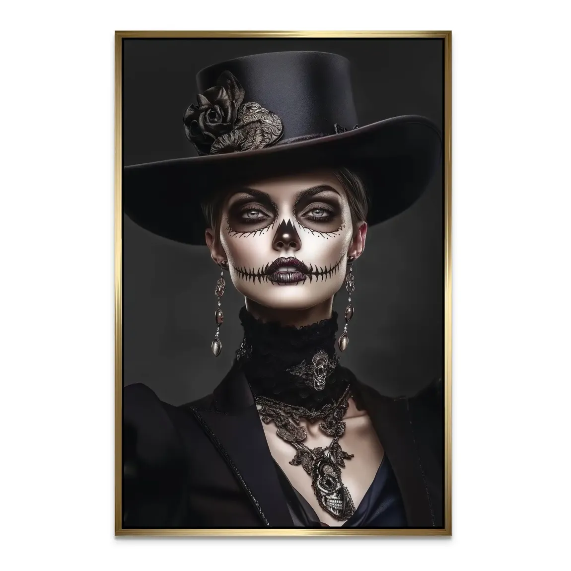 Lady der Schatten Bild auf Alu Dibond INGALERIE