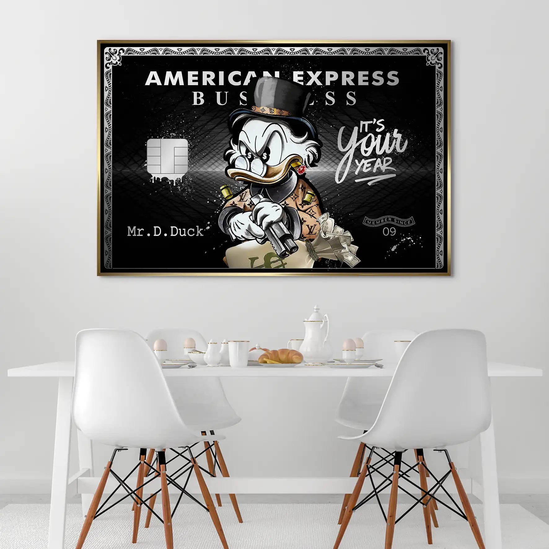 Dagobert Amex Business Silver Edition AluDibond Bild INGALERIE