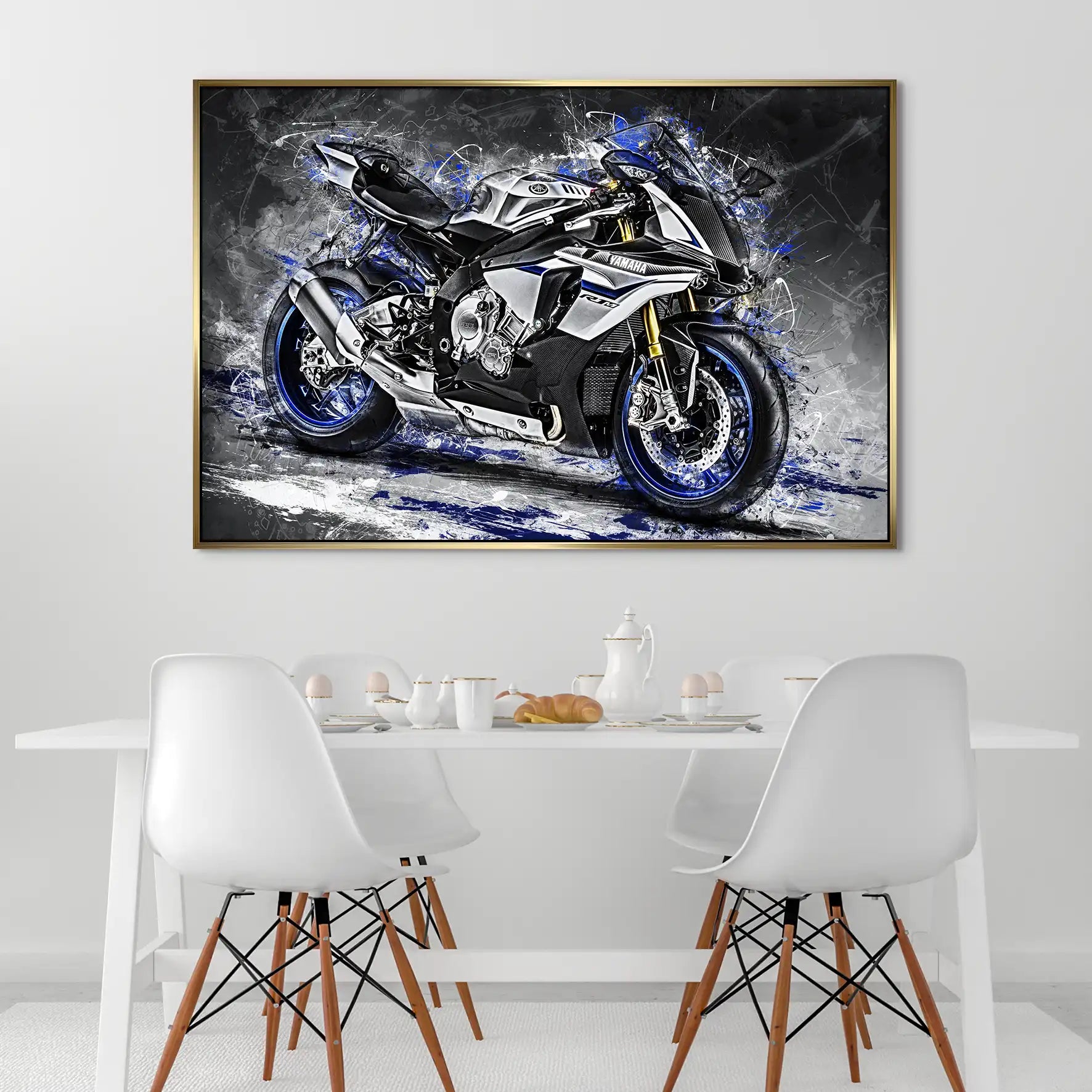 Yamaha R1M Abstrakt AluDibond Bild INGALERIE