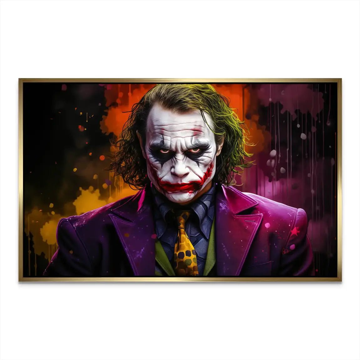 Joker Abrakt Alu Dibond Bild INGALERIE