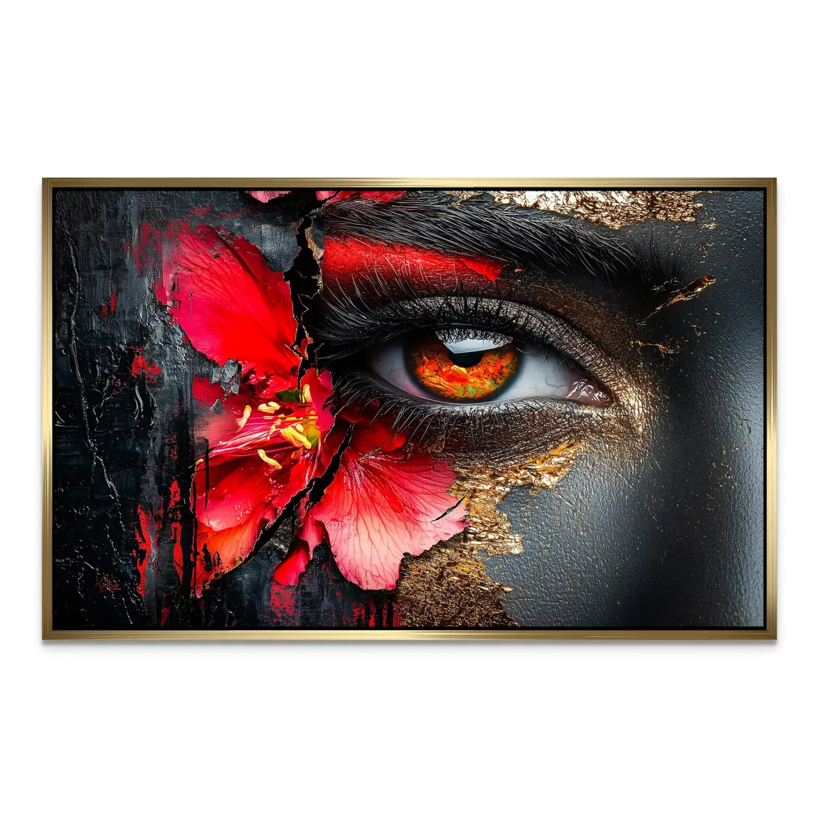 Flammenblick der Stille AluDibond Bild INGALERIE