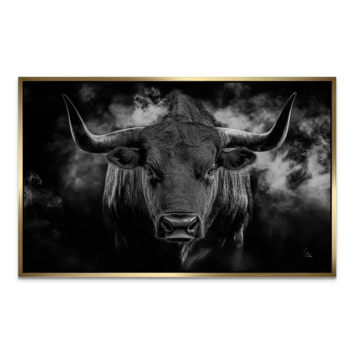 Black Bull Vision Alu Dibond Bild