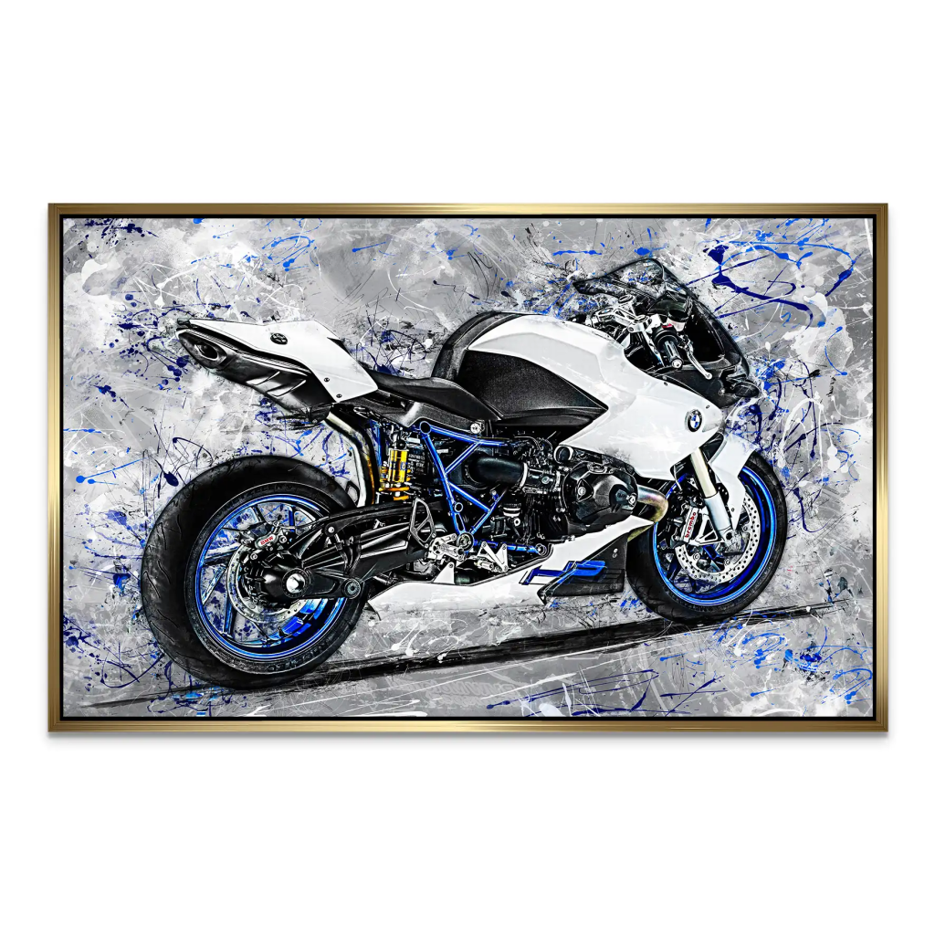 BMW HP2 Abstrakt Art AluDibond Bild INGALERIE