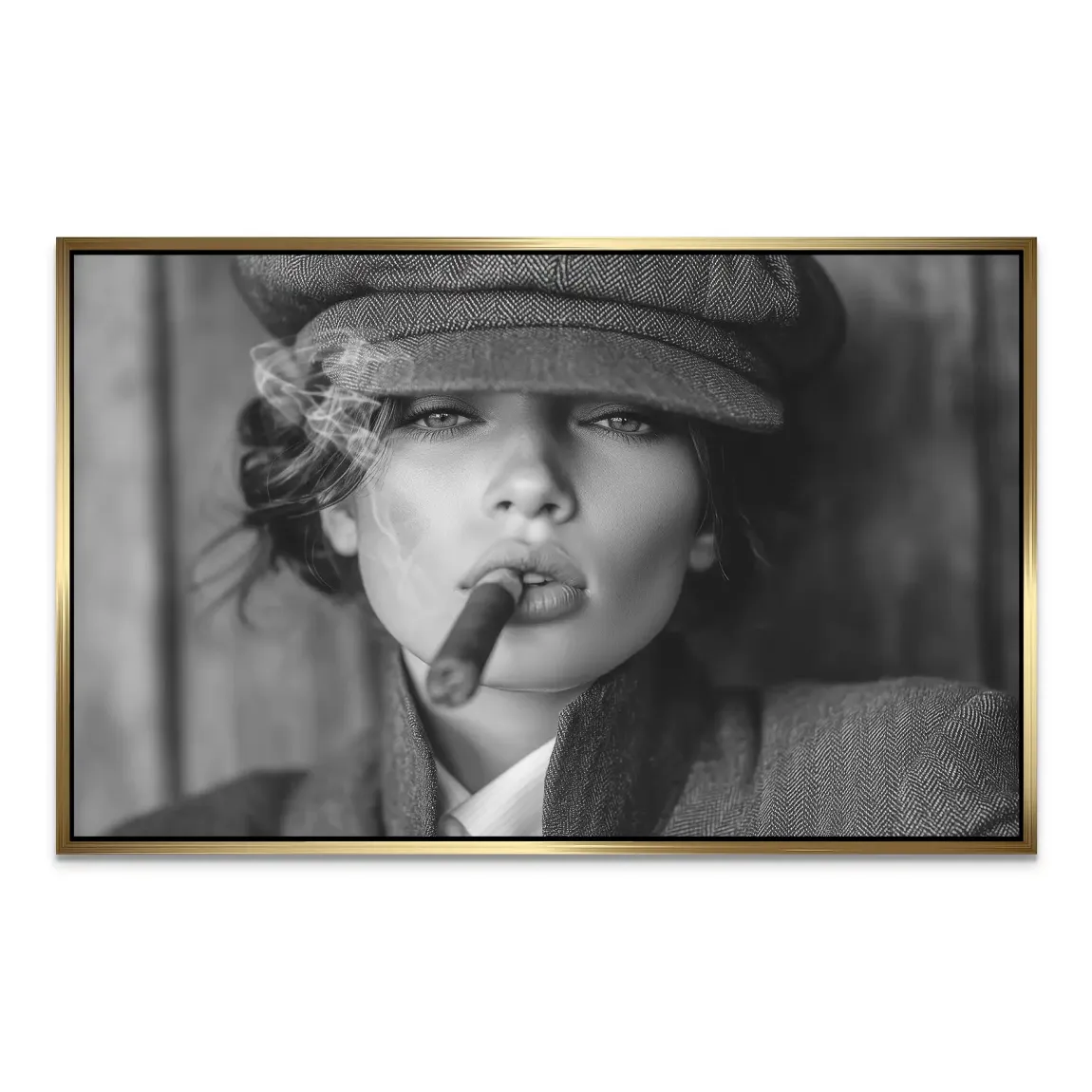 Femme Smoke AluDibond Bild