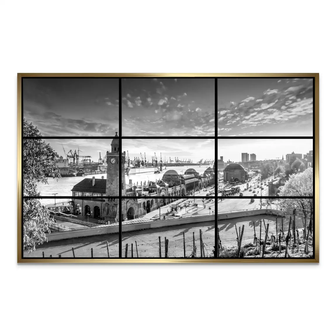 Hamburg Skyline Classic AluDibond Bild