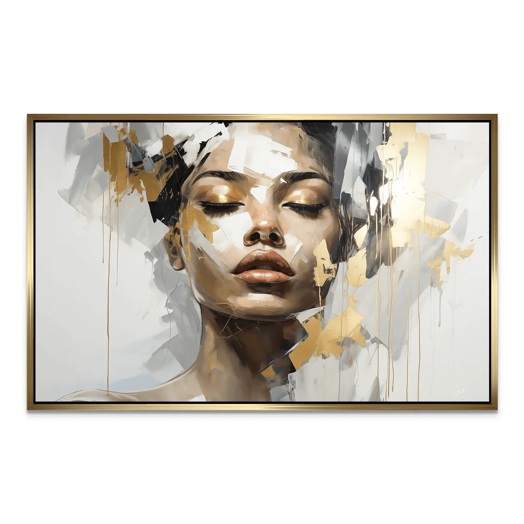 Golden Girl AluDibond Bild INGALERIE