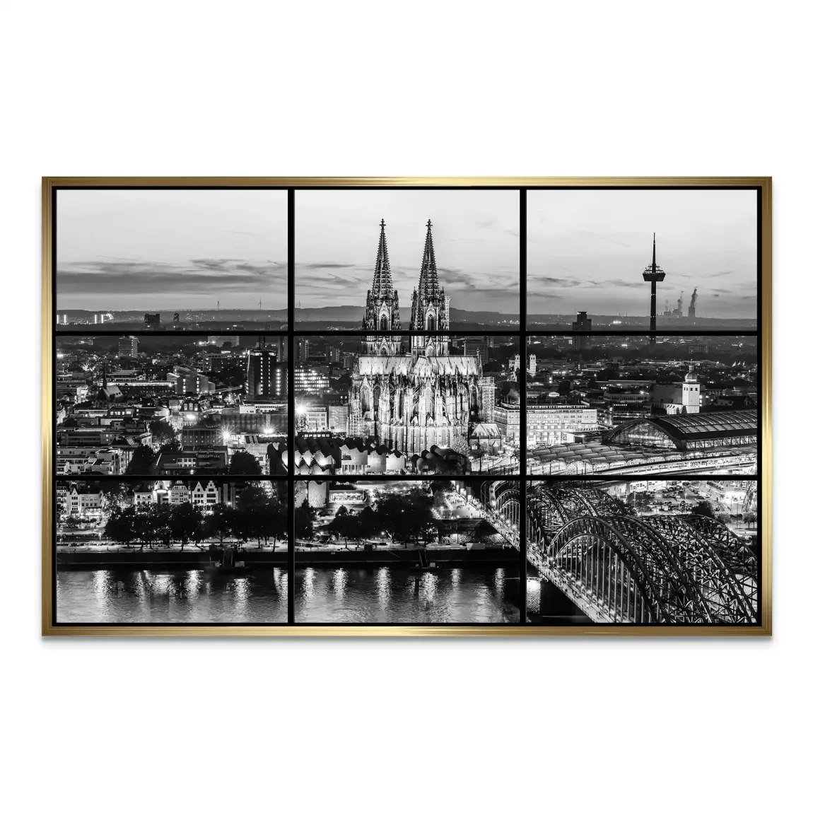 Köln Noir View AluDibond Bild
